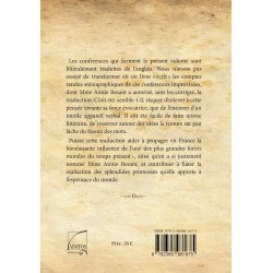 Les Maîtres et l'oeuvre théosophique  Au Bout des Mots - Editions Abatos